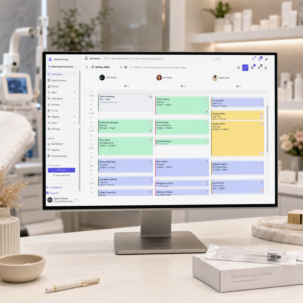 Skin Clinics booking software
