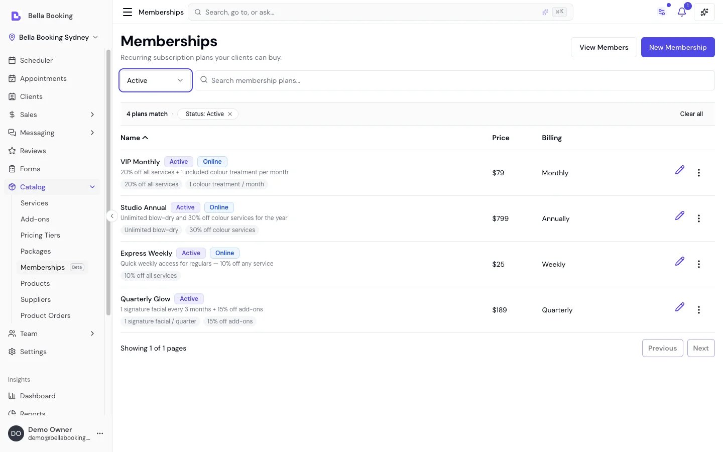 Memberships